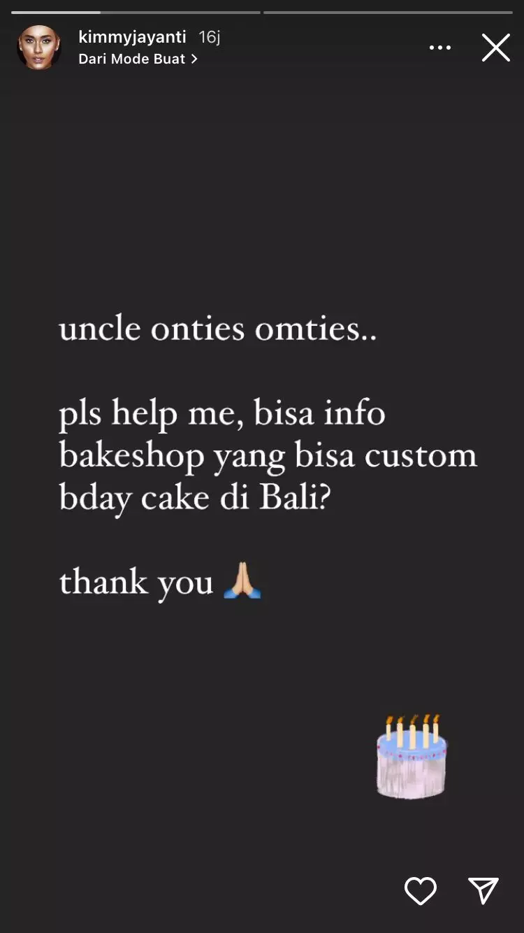 Momen Kimmy Jayanti rayakan ultah Greg Nwokolo ke-36 Instagram/@kimmyjayanti