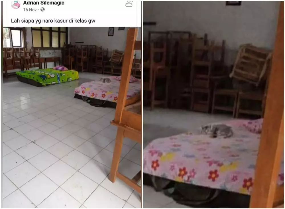 penampakan lucu di ruang kelas © Instagram