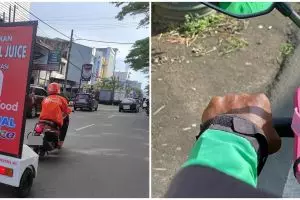 11 Potret lucu atribut motor driver ojek online, unik tapi nyeleneh