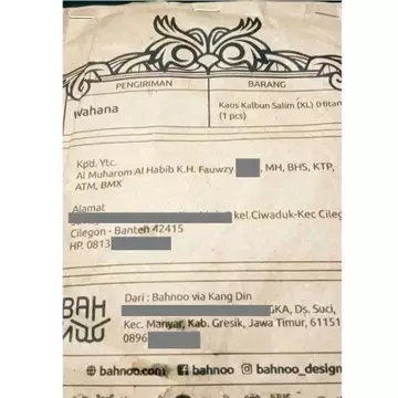 nama orang di kiriman paket aneh-aneh © Twitter nama orang di kiriman paket aneh-aneh © Twitter