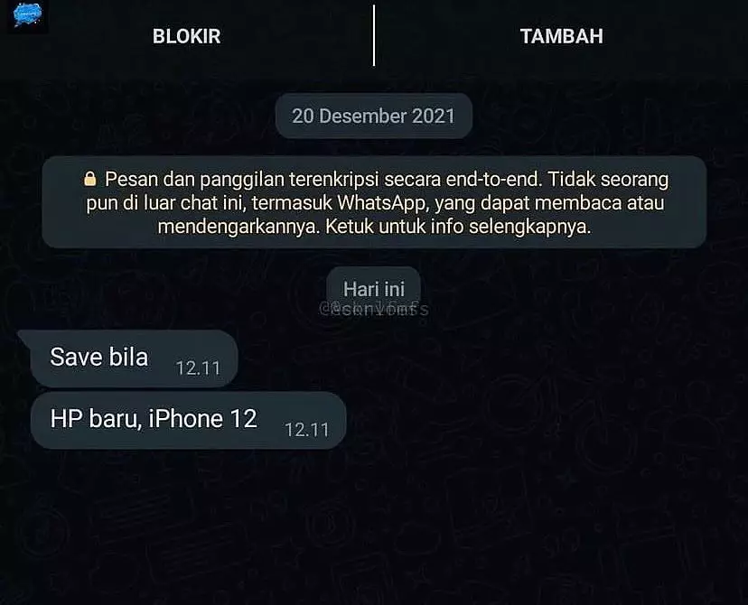 ngasih tahu nomor WA ke teman lucu © berbagai sumber