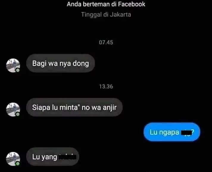 ngasih tahu nomor WA ke teman lucu © berbagai sumber