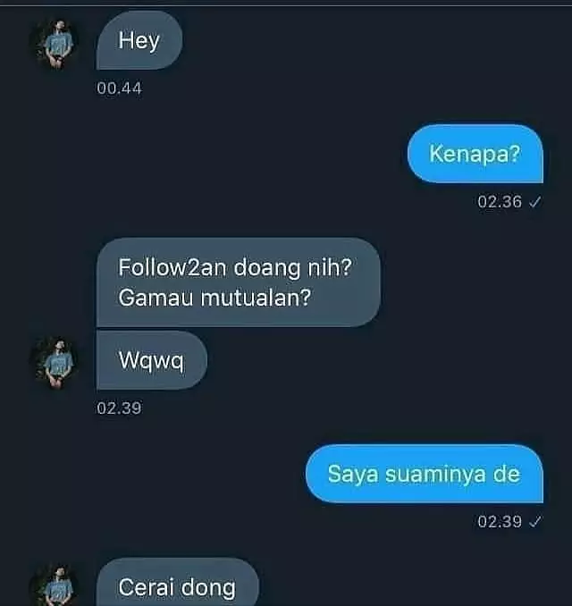 chat maksa mau pacaran geregetan © Instagram chat maksa mau pacaran geregetan © Instagram