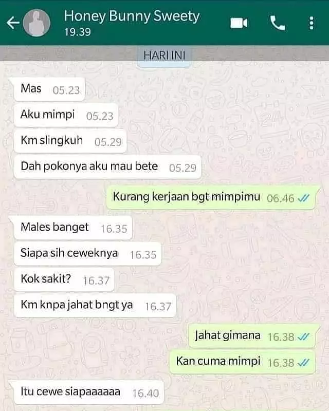 chat maksa mau pacaran geregetan © Instagram chat maksa mau pacaran geregetan © Instagram