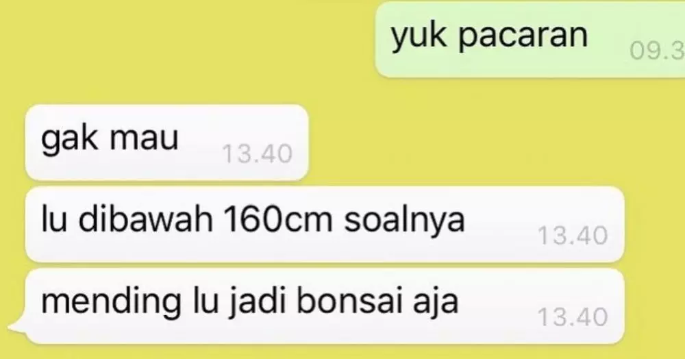 chat maksa mau pacaran geregetan © Instagram chat maksa mau pacaran geregetan © Instagram