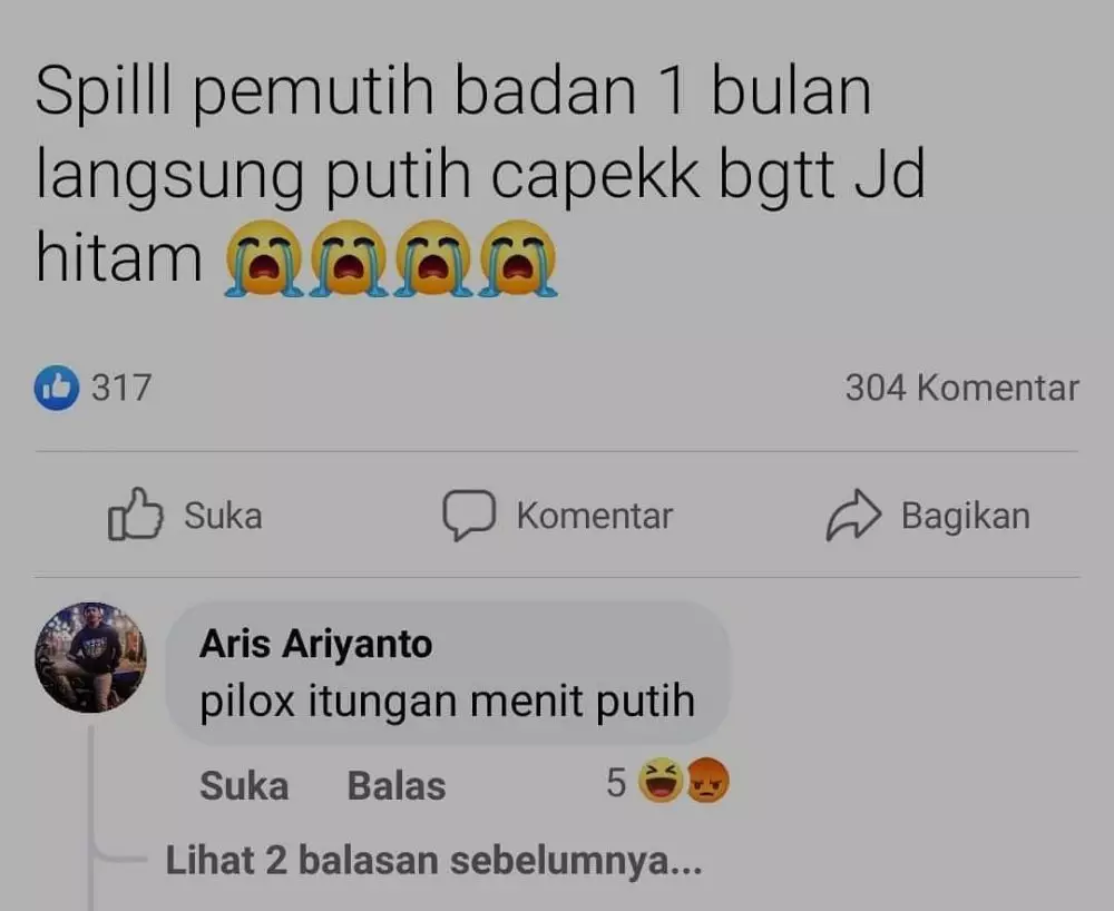 status mau curhat jadi lucu sendiri © Instagram