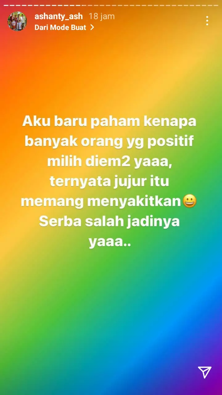 dihujat positif covid, ini curahan hati ashanty © instagram