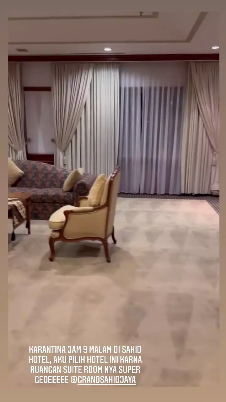 potret hotel karantina anang dan keluarga © instagram