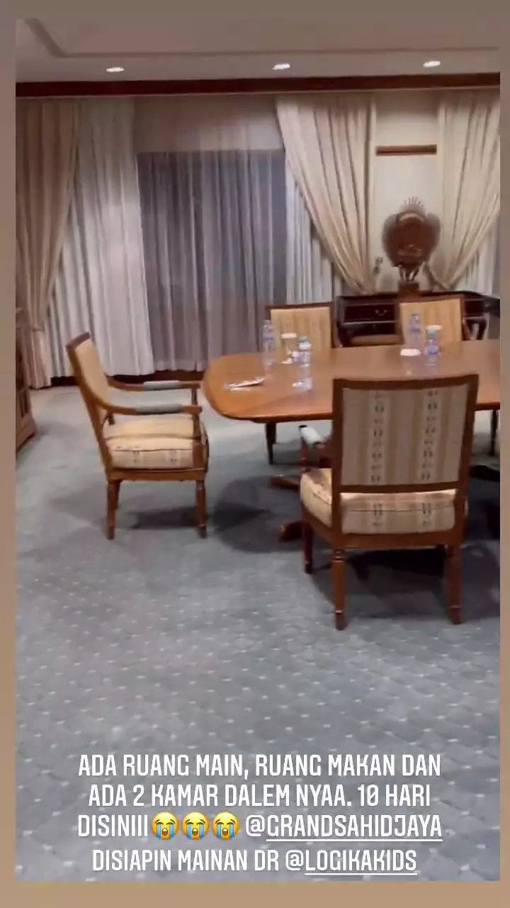 potret hotel karantina anang dan keluarga © instagram