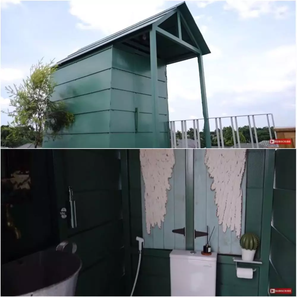 potret rooftop rumah sharena delon © YouTube