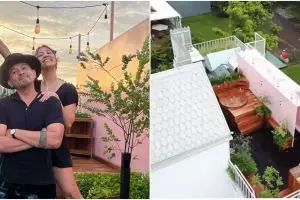 11 Potret rooftop rumah Sharena Delon, dilengkapi ruang meeting & gym