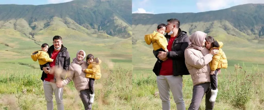 Momen 7 seleb liburan bareng anak di Bromo, © 