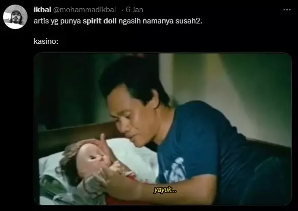 spirit doll nyeleneh ala warganet  © 2022 berbagai sumber