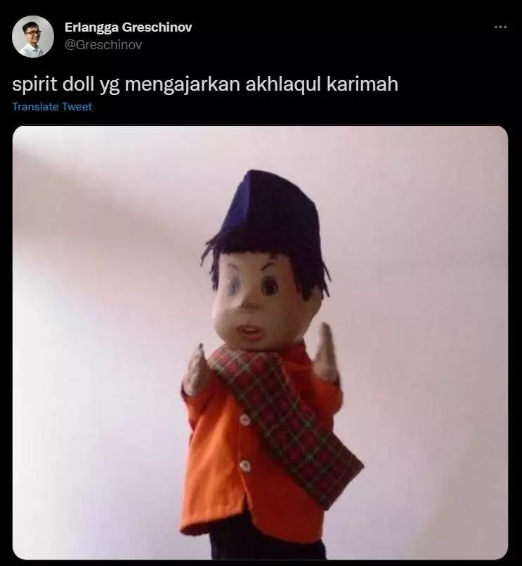 spirit doll nyeleneh ala warganet  © 2022 berbagai sumber
