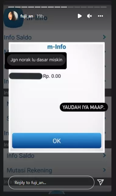 Fuji dikatain norak usai pamer struk makanan Instagram