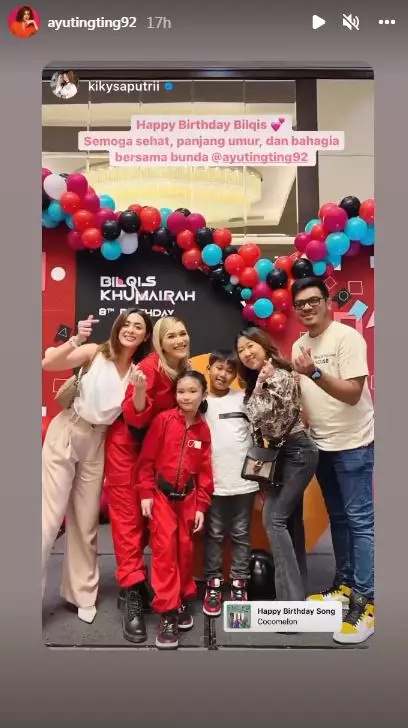 Momen ulang tahun anak Ayu Ting Ting © berbagai sumber