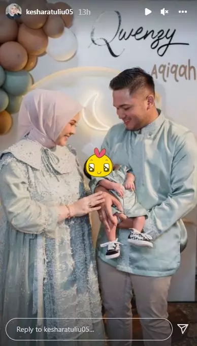 momen aqiqah anak Kesha Ratuliu © Instagram
