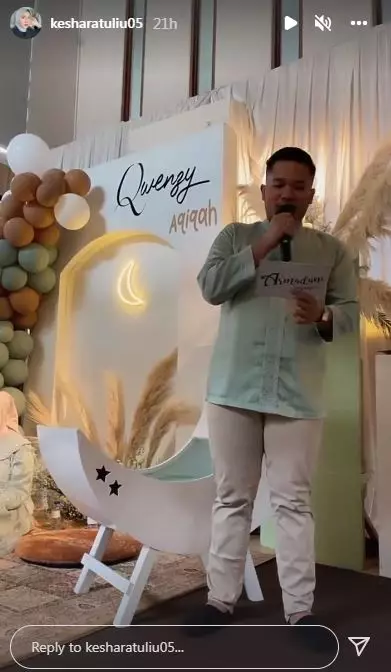momen aqiqah anak Kesha Ratuliu © Instagram