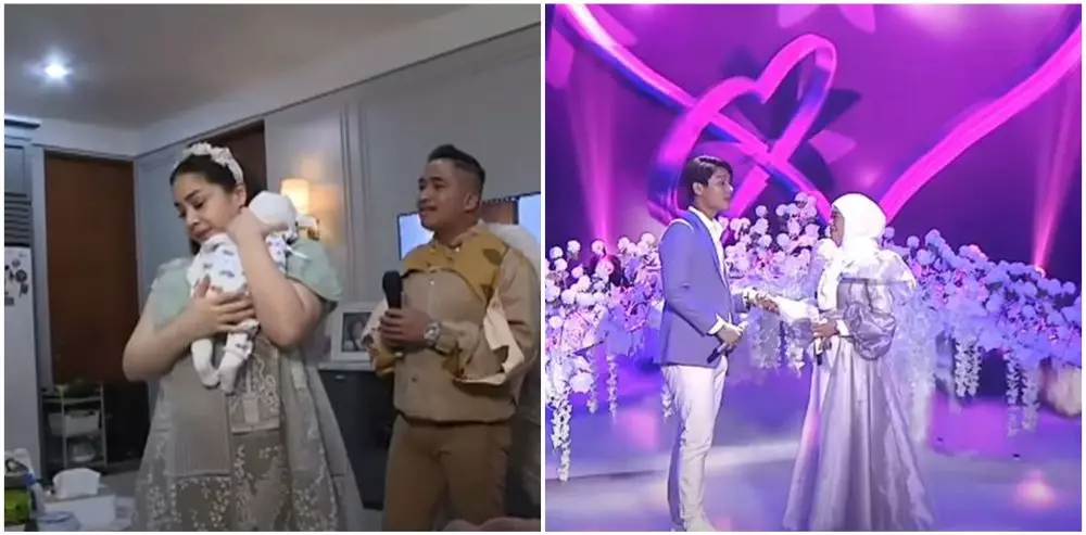 beda potret reveal nama anak Nagita & Lesty © YouTube