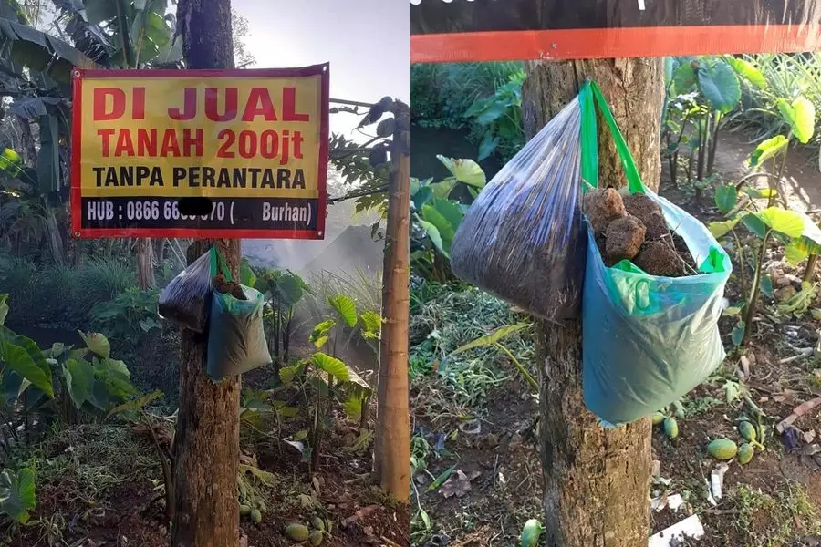 pengumuman lucu orang jual tanah © 2022 berbagai sumber