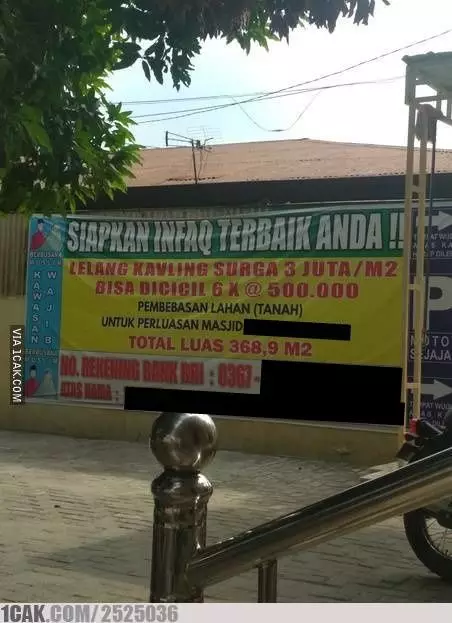 pengumuman lucu orang jual tanah © 2022 berbagai sumber