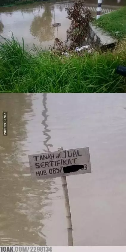 pengumuman lucu orang jual tanah © 2022 berbagai sumber