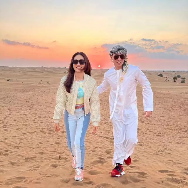 momen Verrell dan Natasha Wilona liburan di Dubai © Instagram momen Verrell dan Natasha Wilona liburan di Dubai © Instagram