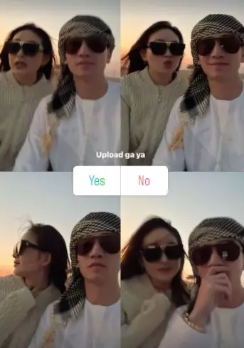 momen Verrell dan Natasha Wilona liburan di Dubai © Instagram momen Verrell dan Natasha Wilona liburan di Dubai © Instagram