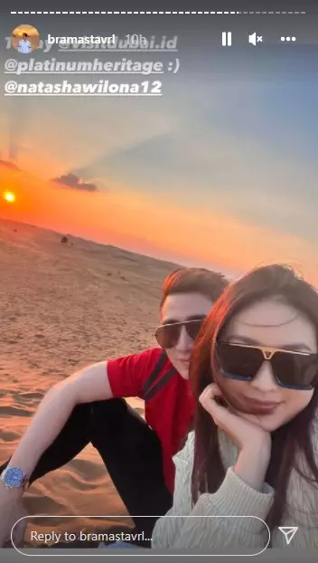momen Verrell dan Natasha Wilona liburan di Dubai © Instagram momen Verrell dan Natasha Wilona liburan di Dubai © Instagram