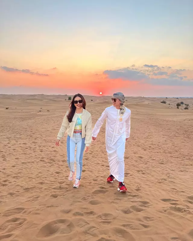 momen Verrell dan Natasha Wilona liburan di Dubai © Instagram momen Verrell dan Natasha Wilona liburan di Dubai © Instagram