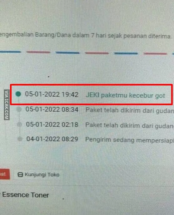 tulisan di notifikasi kiriman paket lucu © Twitter tulisan di notifikasi kiriman paket lucu © Twitter