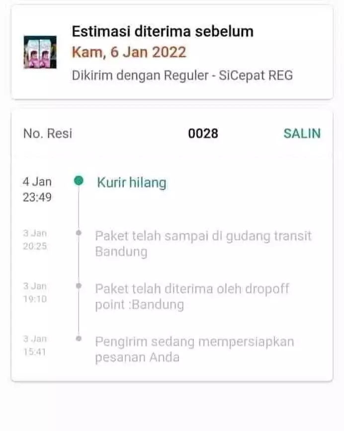 tulisan di notifikasi kiriman paket lucu © Twitter tulisan di notifikasi kiriman paket lucu © Twitter