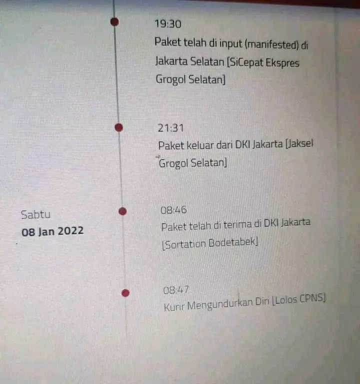 tulisan di notifikasi kiriman paket lucu © Twitter tulisan di notifikasi kiriman paket lucu © Twitter