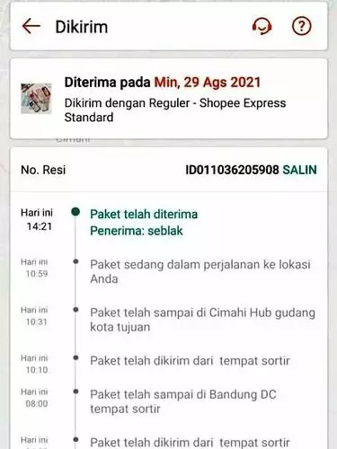 tulisan di notifikasi kiriman paket lucu © Twitter tulisan di notifikasi kiriman paket lucu © Twitter
