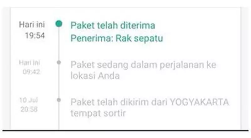 tulisan di notifikasi kiriman paket lucu © Twitter tulisan di notifikasi kiriman paket lucu © Twitter
