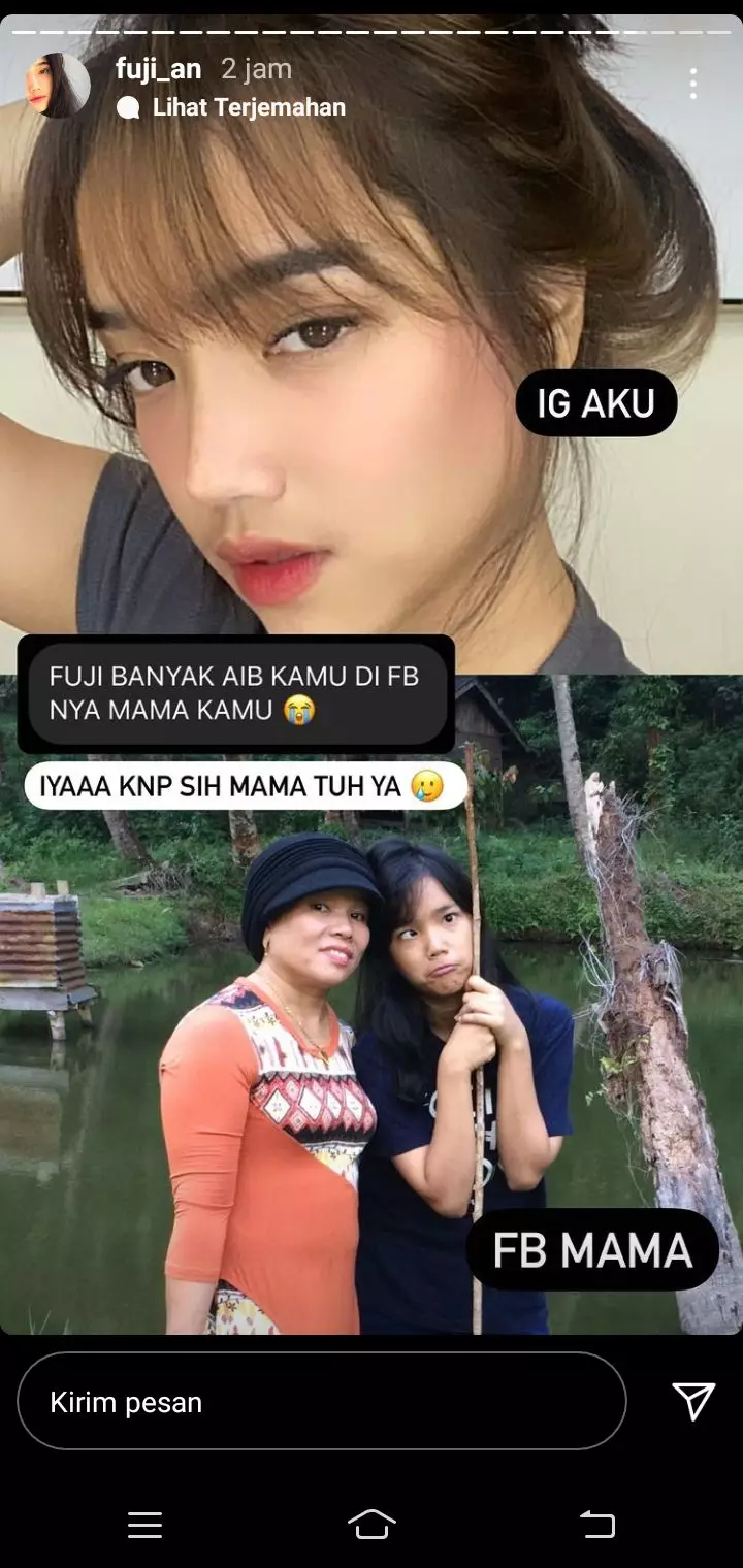 foto lawas Fuji di Facebook ibunya © Facebook foto lawas Fuji di Facebook ibunya © Facebook