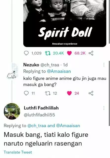 cuitan spirit doll © Twitter