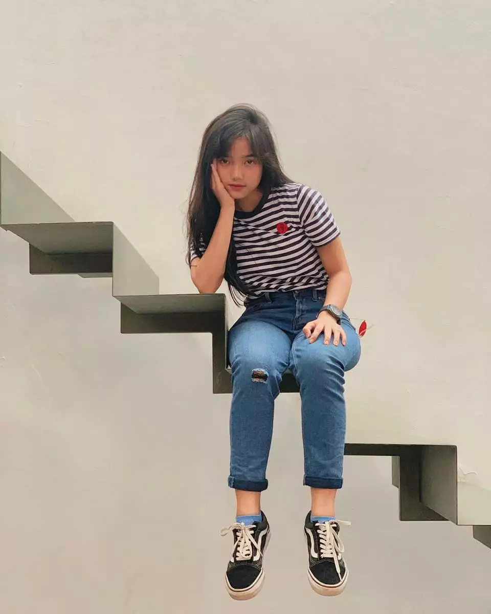 Gaya rambut Fuji © Instagram Gaya rambut Fuji © Instagram