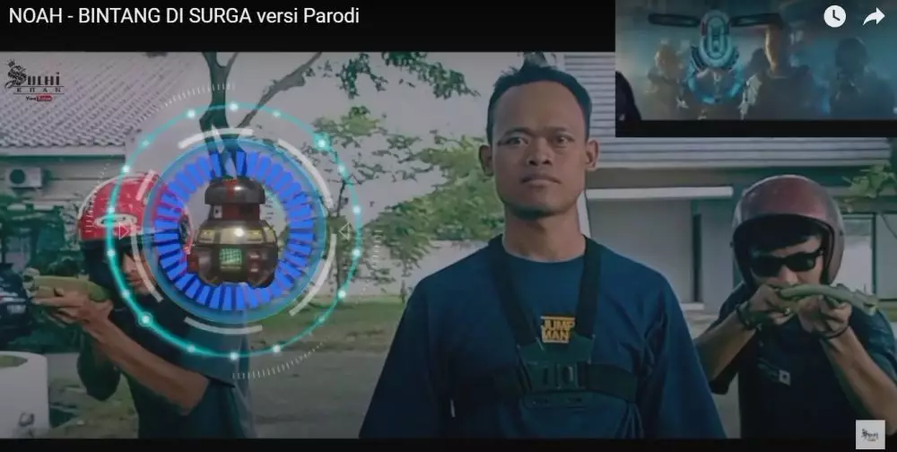 9 Parodi video klip 'Bintang di Surga', ada yang pakai pistol mainan © 2022 brilio.net
