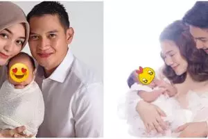 Pemotretan 11 seleb bareng anak pertama, Lesty-Billar pakai baju Sunda