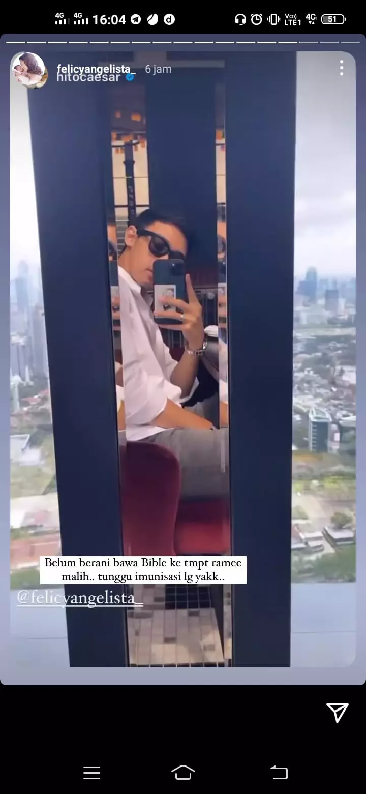 9 Momen Felicya Angelista dan Caesar Hito liburan tanpa baby Bible © 2022 brilio.net