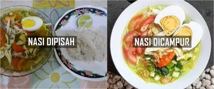 Kepribadianmu dilihat dari cara makan soto, nasi dicampur atau pisah?
