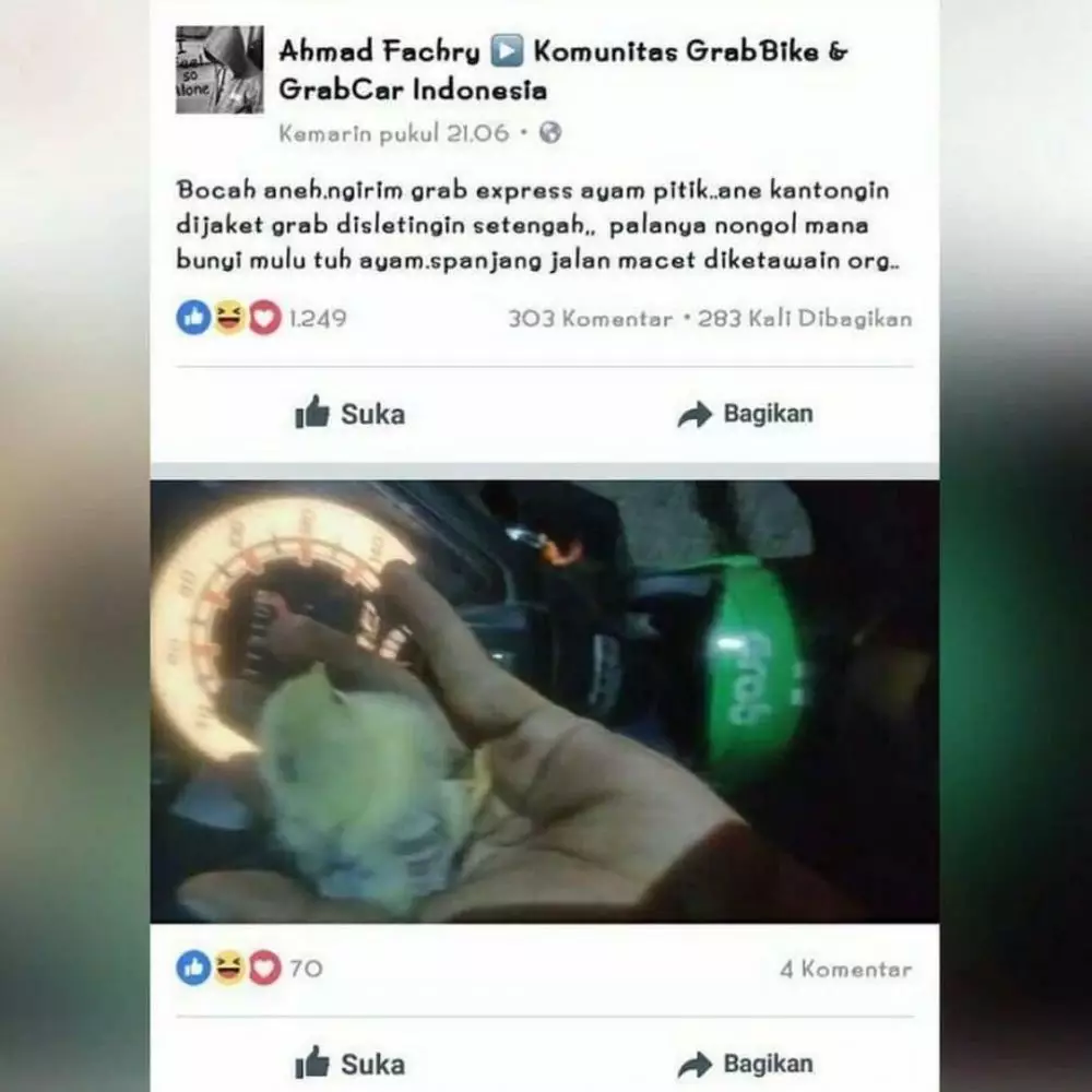 Orderan tidak biasa dari pelanggan ojek online berbagai sumber