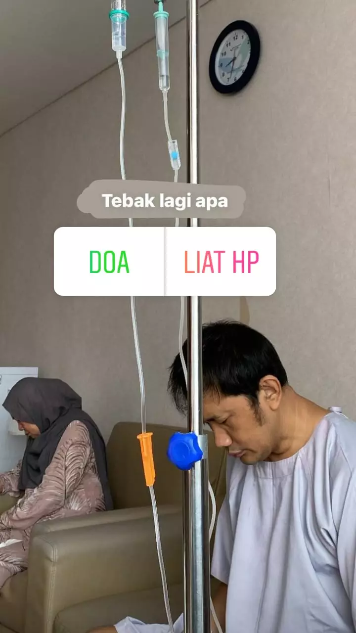 potret hanung operasi saraf kejepit © instagram potret hanung operasi saraf kejepit © instagram