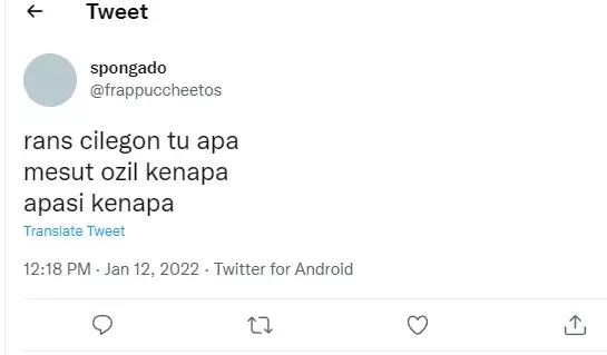 Cuitan lucu Mesut Ozil © 2022 brilio.net