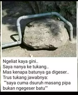 status fb guyonan tukang bangunan © Twitter