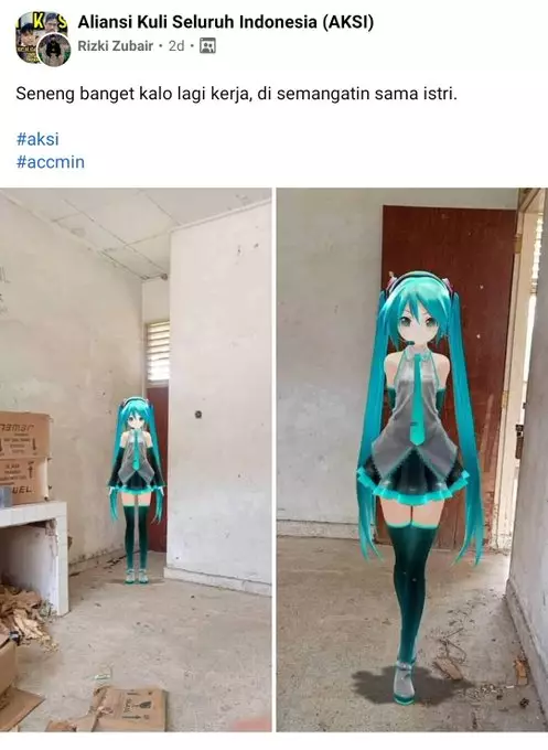 status fb guyonan tukang bangunan © Twitter