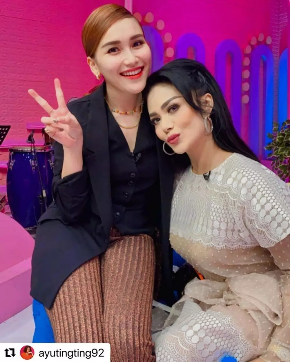 Potret akrab Ayu Ting Ting dan Krisdayanti Instagram
