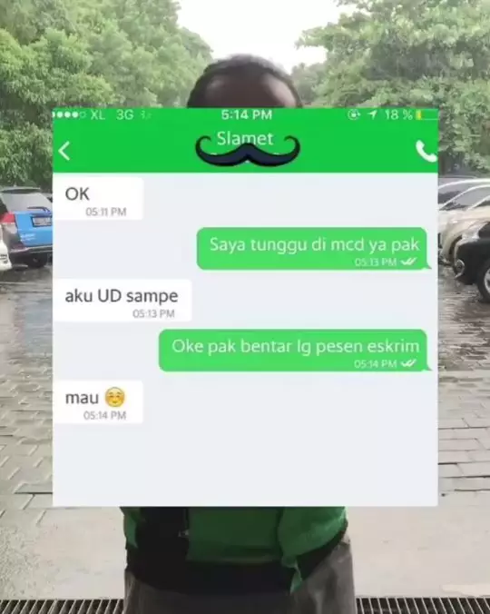 alasan lucu driver ojek online jadi nunggu © Instagram alasan lucu driver ojek online jadi nunggu © Instagram