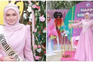 11 Momen perayaan ultah Siti Nurhaliza ke-43, tema Barbie serba pink
